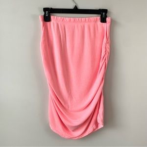 Sundry Ruched Terry Skirt pink 2 / M